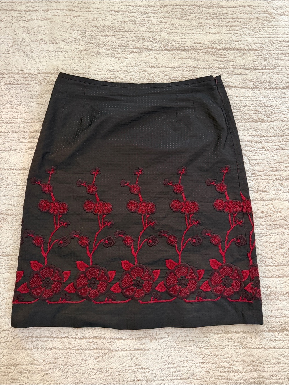 Vintage y2k Anni Kuan wool blend embroidered skirt 8